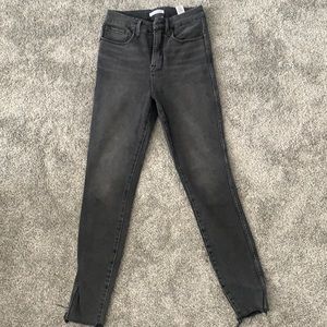 Good American gray jeans